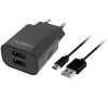 Nabjeka do st GoGEN ACH 205 C, 2x USB 2A (10W) + USB-C kabel 1m - ern