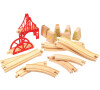 Bigjigs Rail Dřevěné koleje set most 18 dílů