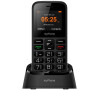Telefon myPhone Halo A plus Senior černý