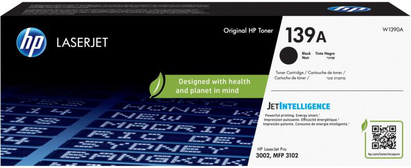 HP 139A, černá tonerová kazeta 1500 stran, W1390A
