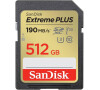 SanDisk Extreme PLUS 512 GB SDXC Memory Card 190 MB/s and 130 MB/s, UHS-I, Class 10, U3, V30