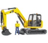 Bruder Minibagr CAT s figurkou