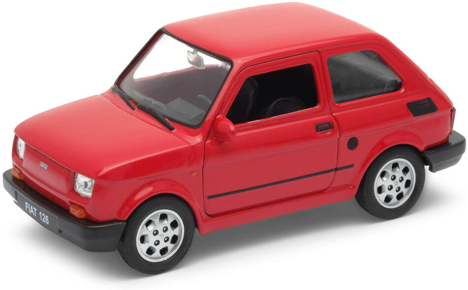 Welly Fiat 126 „Maluch“ 1:34 červený