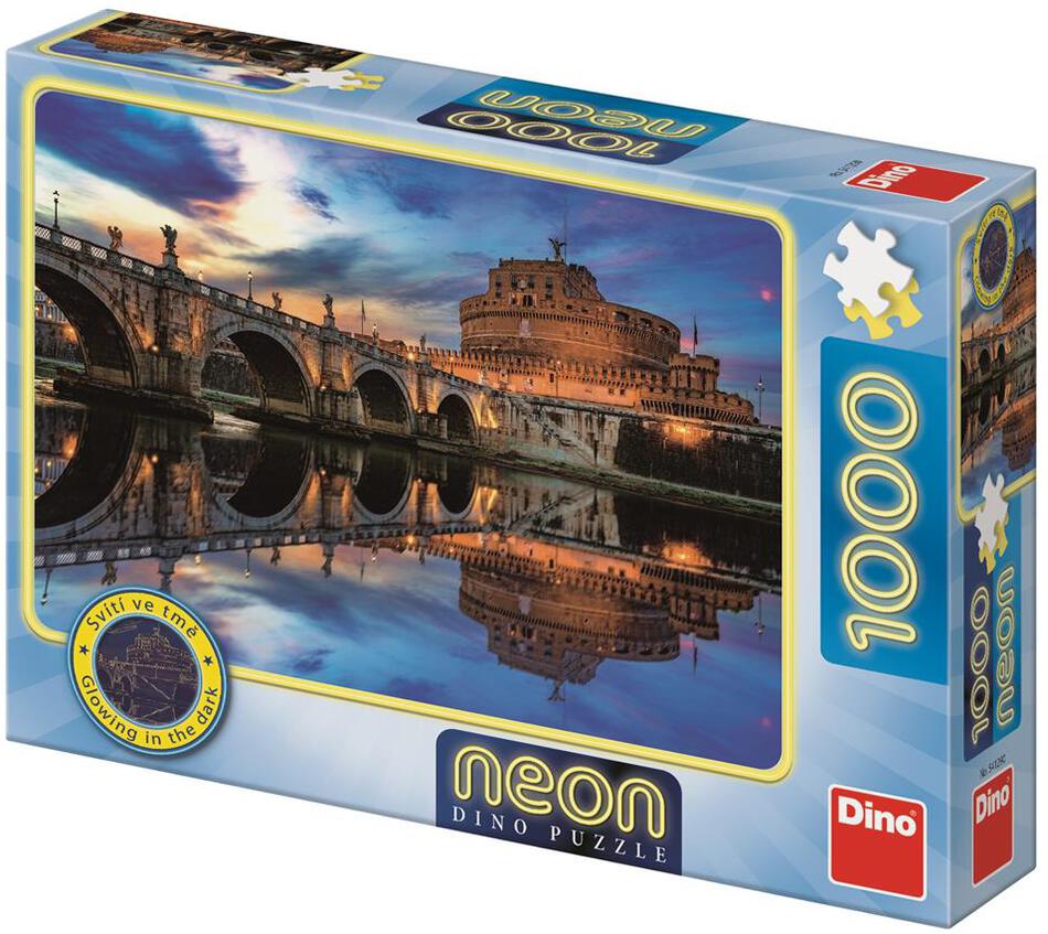 Dino Puzzle neonové Andělský hrad 1000 dílků
