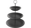 Servírovací stojan BLACK 3 patra Orion