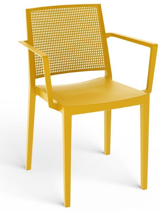 Křeslo ROJA GRID ARMCHAIR, hořčicově žlutá