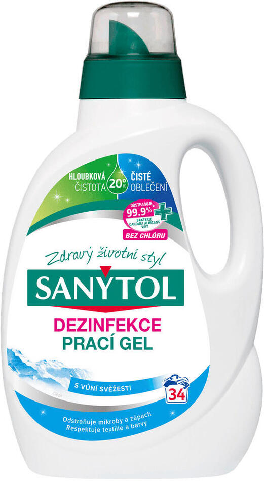SANYTOL dezinfekce prací gel Grand Air 1,7l/34dávek