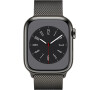 Hodinky s GPS Apple Watch S8 GPS + Cell 41 mm Graphite/Graph. Milanese Loop