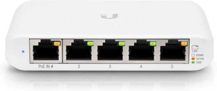 Ubiquiti Switch UniFi Compact USW-Flex-Mini, 5-Port Gigabit, PoE-in, USB-C, 5 kusy (USW-Flex-Mini-5)