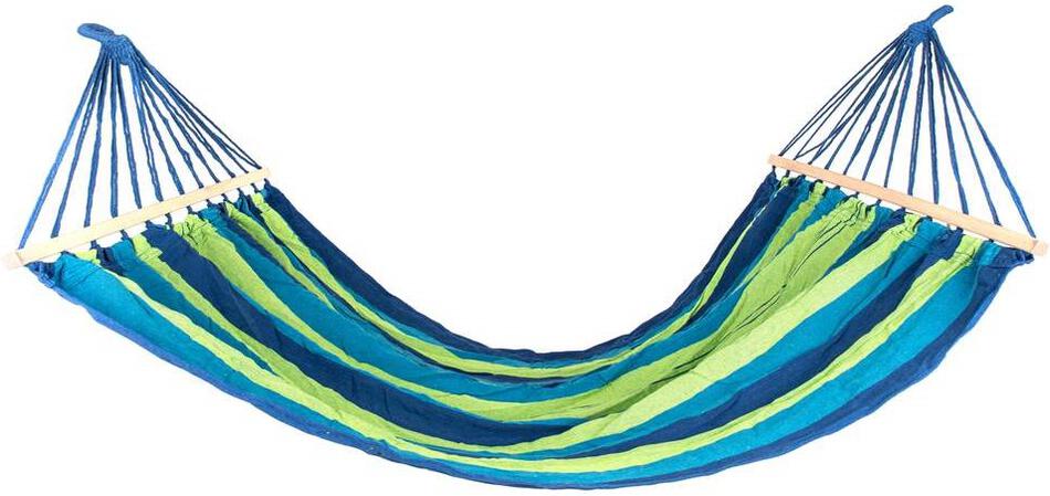 Lehátko závěsné houpací Happy Green 50182053 200 x 150 cm, modré