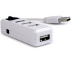 USB hub Gembird, 2.0, 4 port, vypínač, bílý