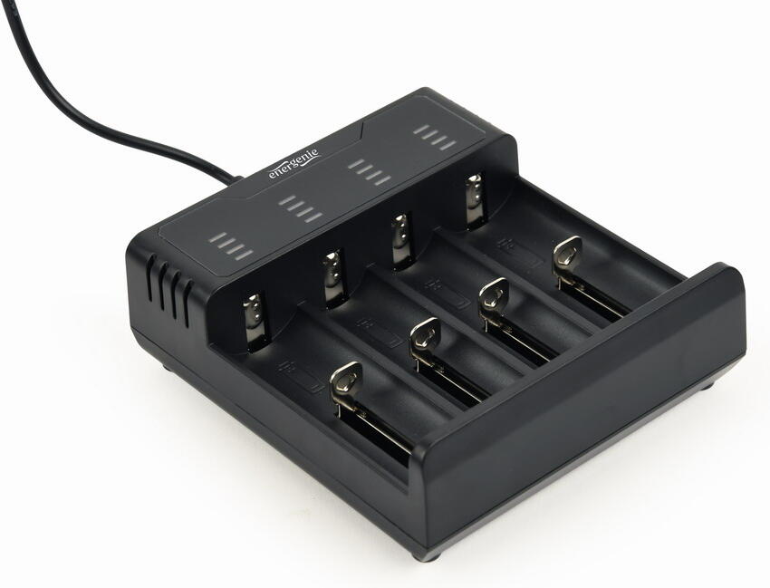 Nabíječka GEMBIRD BC-USB-02, 4ks, Ni-MH + Li-ion