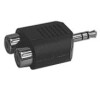 Redukce Jack 3.5 stereo/ 2xCINCH zdířka TIPA