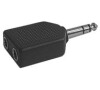 Redukce Jack 6.3 stereo/ 2x6.3 stereo zdířka TIPA