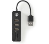 USB hub NEDIS UHUBCU2340BK