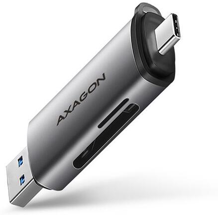 AXAGON čtečka paměťových karet MicroSD/SD / CRE-SAC / USB-A / USB-C / 3.2 Gen1 /