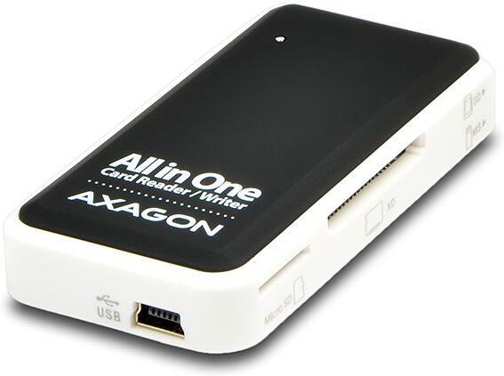 AXAGON čtečka paměťových karet microSD/SD/MS/XD/CF / CRE-X1 / USB 2.0 / 0,1m