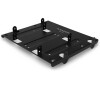 AXAGON kovový rámeček pro 4x 2,5" disk nebo 2x 2,5" + 1x 3,5" disk do 5,25" / RHD-435 / černý