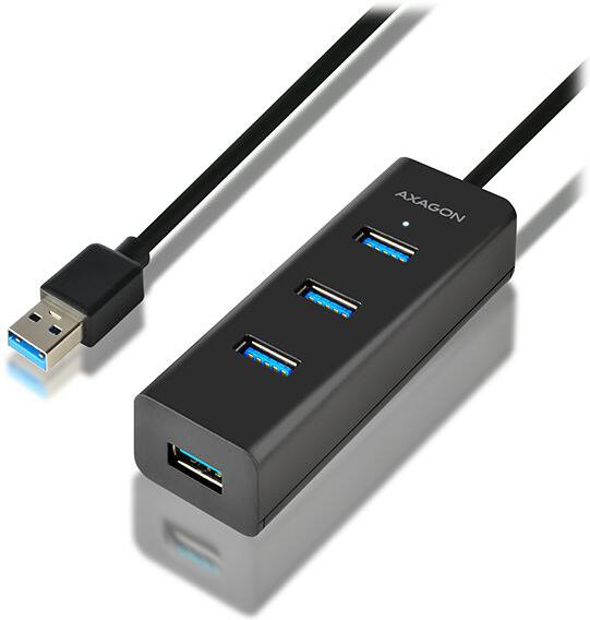 AXAGON hub USB-A / HUE-S2B / USB 3.2 Gen1 / 4x USB-A / MicroUSB / 0,3m