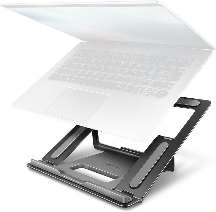 AXAGON hliníkový stojan pro notebook / STND-L / 10" - 16" / 4 pozice