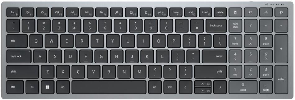 Bezdrátová klávesnice Dell KB740HU QWERTZ 580-AKOV