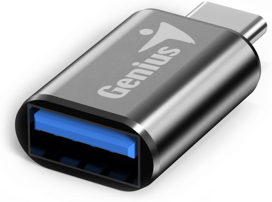 GENIUS ACC-C2A redukce z USB-C na USB-A, kovově šedá (32590002400)