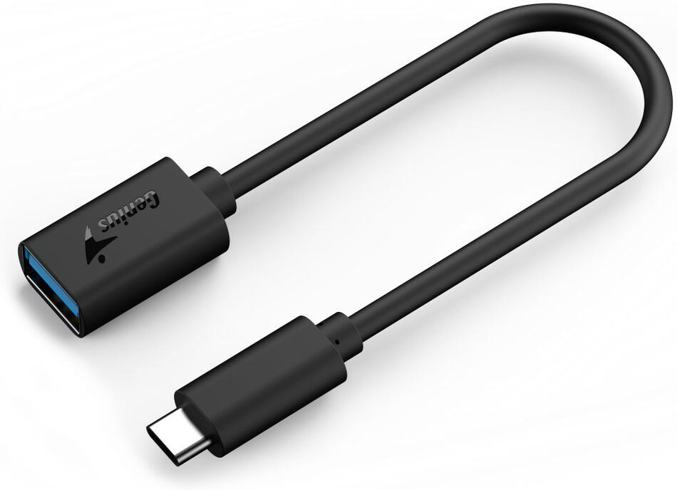 GENIUS ACC-C2AC redukce z USB-C na USB-A, černá (32590003400)