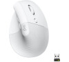 Logitech Lift Vertical Ergonomic Mouse - Bílá, 400-4000dpi, 6 tlačítek, bluetooth, logitech bolt (910-006475)