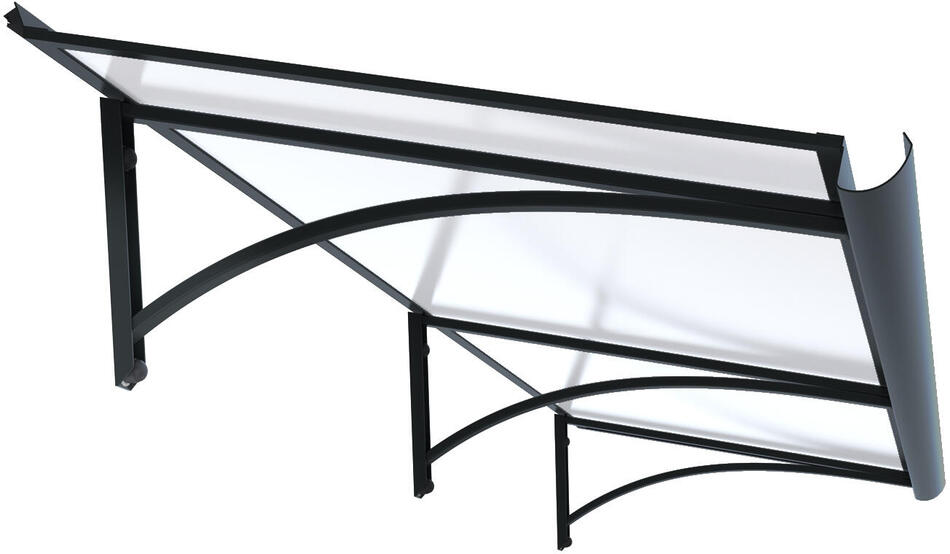 Stříška nad dveře LANITPLAST SAMBA XL 197/54 antracit LG2763