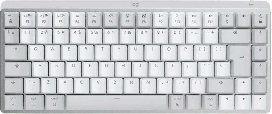 Logitech MX Mechanical Mini for Mac Minimalist Wireless Illuminated Keyboard - PALE GREY - US INT'L - EMEA (920-010799)