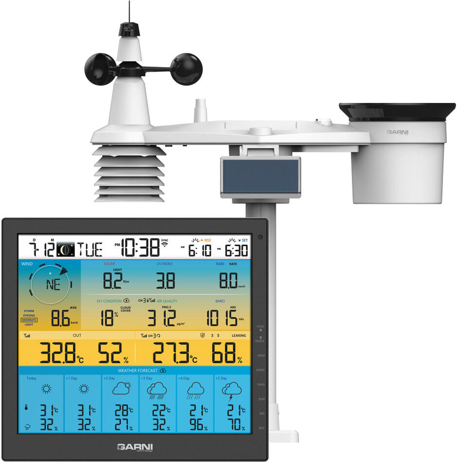 Garni technology Meteorologická stanice s 6denní předpovědí GARNI 1085 Arcus