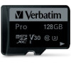 SDXC 128GB micro card PRO UHS-3 CLASS 10 + adaptér Verbatim (47044)