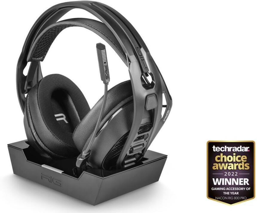 Nacon RIG 800 PRO HS,bezdrátový herní headset, pro PS4/PS5, Xbox Series X/S, Xbox One a PC, černá (RIG800PROHS)