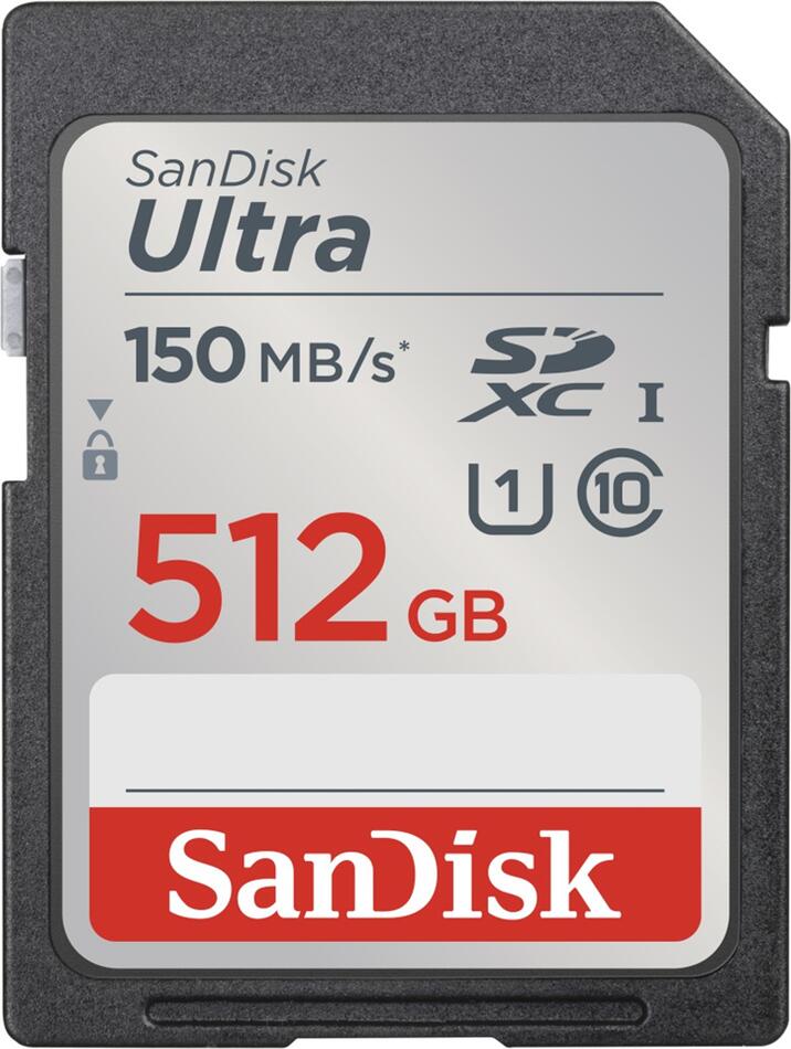 SanDisk Ultra 512 GB SDXC Memory Card 150 MB/s