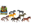 Teddies Kůň plast 13-15cm mix barev 12ks v boxu