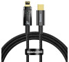 Baseus Explorer Series datový kabel USB-C/Lightning s inteligentním vypnutím 20 W 1m černá (CATS000001)