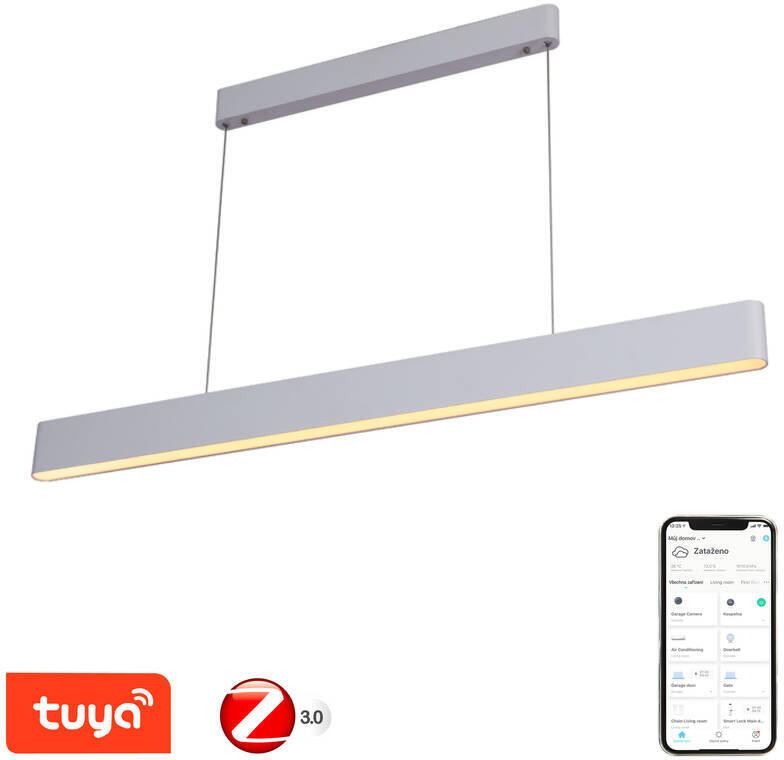 Závěsné svítidlo Immax NEO MILANO, 120cm, bílé