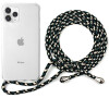 NAKE STRING CASE iPhone 11 - bílá transparentní / černo-bílá Epico