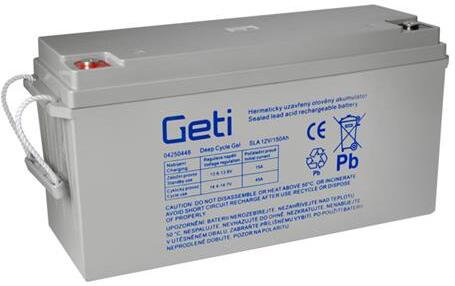 Baterie gelová 12V 150Ah GETI pro soláry