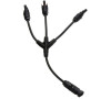 Kabel TIPA MC4 rozbočení 1x konektor/ 3x zdířka 30cm