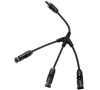 Kabel TIPA MC4 rozbočení 1x zdířka/ 3x konektor 30cm