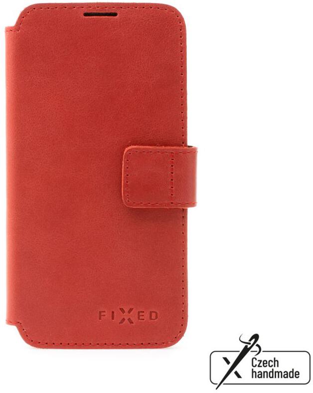 Kožené pouzdro typu kniha FIXED ProFit pro Apple iPhone 14 Pro, červené
