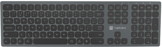 NATEC klávesnice DOLPHIN/Bezdrátová Bluetooth/CZ-SK layout/Šedá (NKL-1977)