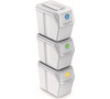 Koš na tříděný odpad SORTIBOX I 3x20l bílá PROSPERPLAST