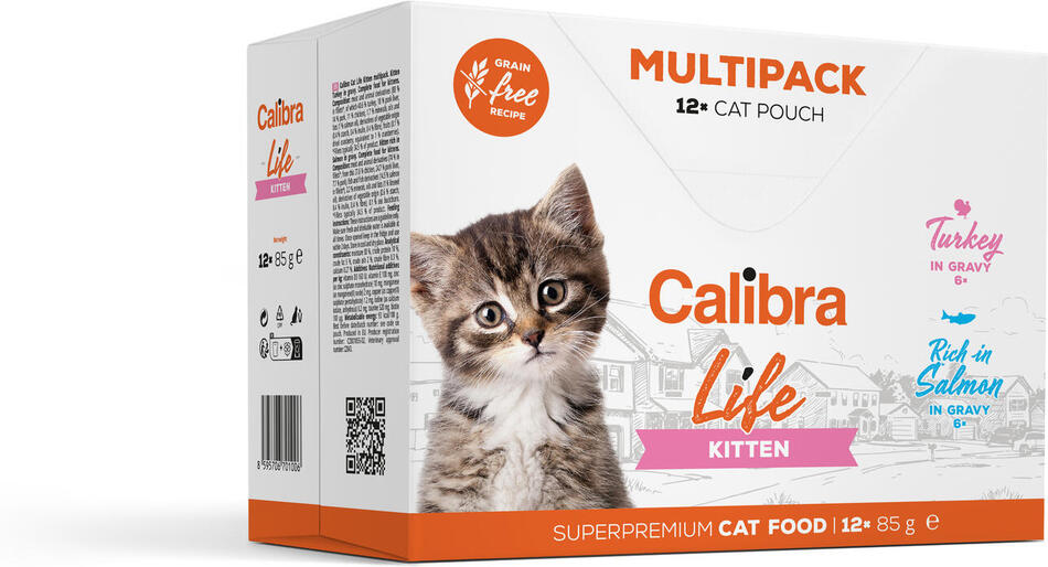 Kapsičky pro kočky Calibra Cat Life Kitten Multipack, 12x85g