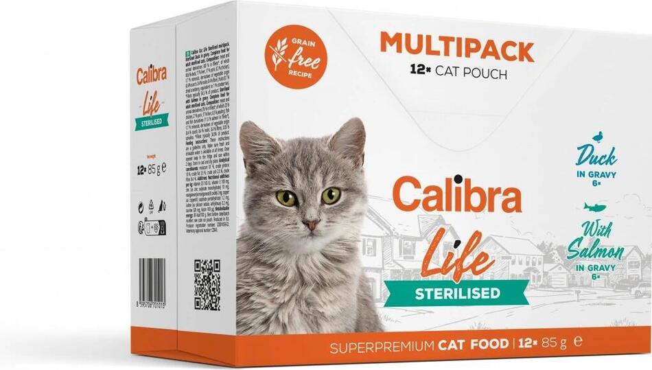 Calibra Cat Life kapsa Sterilised Multipack 12x85g