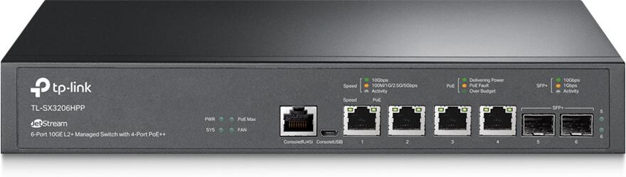 TP-Link TL-SX3206HPP 4x10G 2xSFP+ L2+ POE++ Omada SDN
