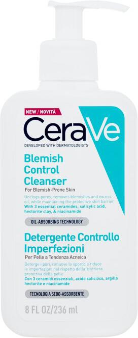 Čisticí gel CeraVe Facial Cleansers Blemish Control Cleanser, 236 ml