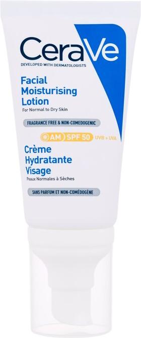 Denní pleťový krém CeraVe Moisturizing Facial Lotion, 52 ml (SPF50)