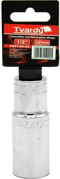 Hlavice nástrčná dlouhá 1/2" 22 mm TVARDY